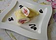 Cr&ecirc;pes mit Frischk&auml;secreme und Erdbeeren