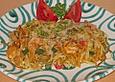 Spaghetti - Gem&uuml;se - Auflauf mit Shrimps