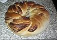 Hefezopf mit Schokolade
