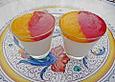 Panna cotta mit zweierlei Fruchtp&uuml;ree