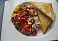 Wurstsalat mit Paprika
