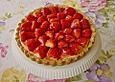 Tarte mit Erdbeeren und Orangencreme