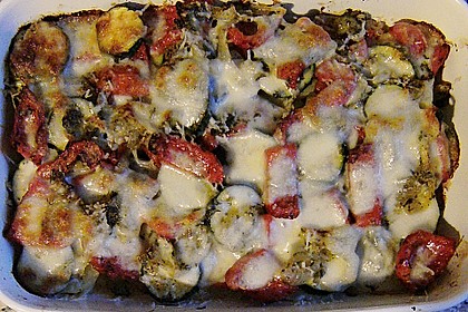 Kartoffel - Gem&uuml;se - K&auml;se Gratin