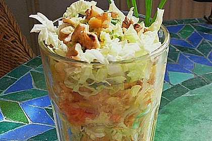 Chinakohl Schichtsalat