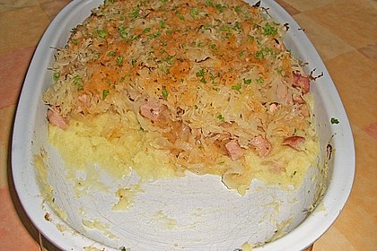 Niederrheinischer Sauerkrautauflauf mit Kasseler 1