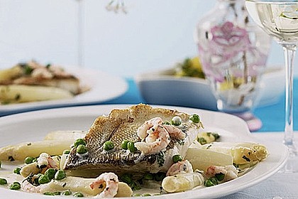 Spargel mit Zander
