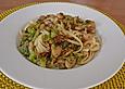 Linguine mit dicken Bohnen