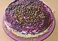 Blaubeer - Frischk&auml;se Torte mit Crunchyboden