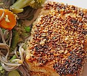 Tofu mit Gomasio-Dinkel Kruste (Bild)