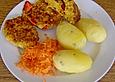 Buchweizen - M&ouml;hren - Ziegenk&auml;se Bratlinge