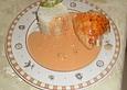 Gef&uuml;llte Putenbrust in Paprika - Sahnesauce