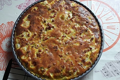 Spargelquiche mit Schinken 2