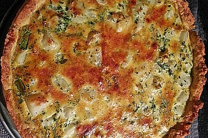 Spargelquiche mit Schinken 5