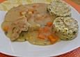 Naturschnitzel mit Gem&uuml;seso&szlig;e
