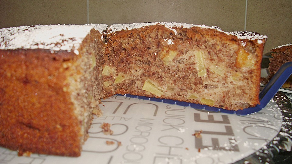 Apfel - Nuss - Kuchen (Rezept mit Bild) von denni-blue | Chefkoch.de