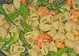 Pasta mit Spargel und Garnelen
