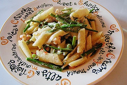 Pasta mit Spargel und Garnelen 6