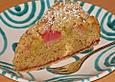 Rhabarber - Nusskuchen mit Streusel