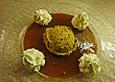 Pflaumenmousse auf Zwetschgensauce