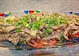 Chinesisches Rindfleisch mit Knoblauch