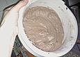 Kuchen mit Schokoladenpudding