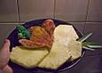 Putenschnitzel in Kokospanade
