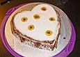 Schoko-Cheese-Cake mit Currybananen und Kokosgelee