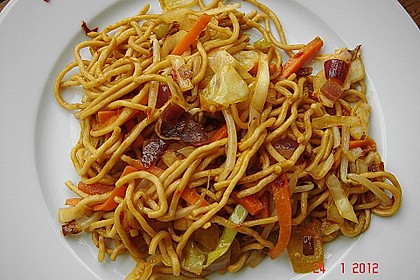 Gebratene Nudeln Asia Art 1