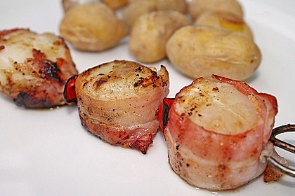 Gegrillte Jakobsmuscheln