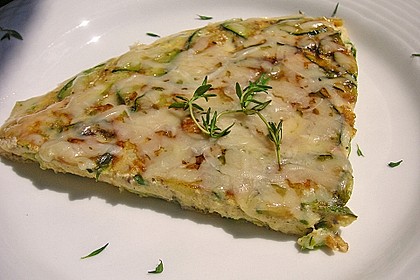 Zucchini-Frittata mit frischem Thymian