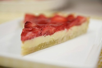 Erdbeertarte mit wei&szlig;er Schokoladencreme 1