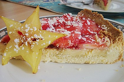 Erdbeertarte mit wei&szlig;er Schokoladencreme 4