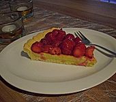 Erdbeertarte mit wei&szlig;er Schokoladencreme (Bild)