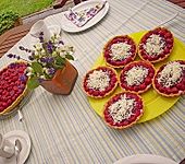 Erdbeertarte mit wei&szlig;er Schokoladencreme (Bild)