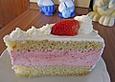 Erdbeercreme - Sahnetorte mit Mandelboden