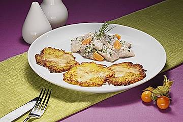 Topinambur-Camembert-Reibekuchen