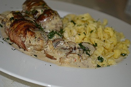 Filet im Speckmantel mit Spätzle 3