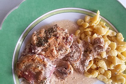 Filet im Speckmantel mit Spätzle 10