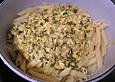 Penne con Salsiccia e Zafferano