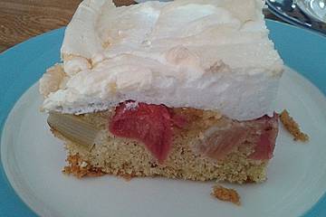 Rhabarberbaiser vom Blech