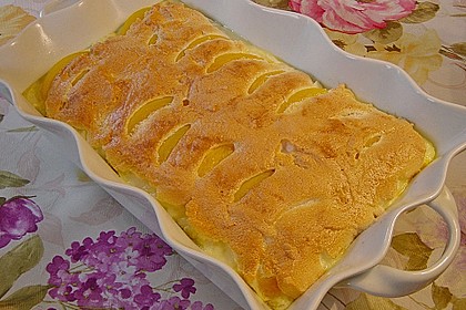 Milchreis mit Pfirsichen und "Schneedecke" 4