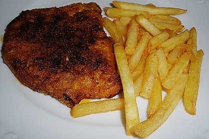 Panierte Schnitzel aus dem Backofen 12