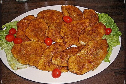 Panierte Schnitzel aus dem Backofen 14