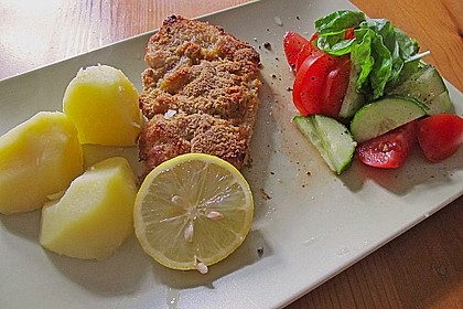 Panierte Schnitzel aus dem Backofen 15