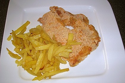 Panierte Schnitzel aus dem Backofen 17