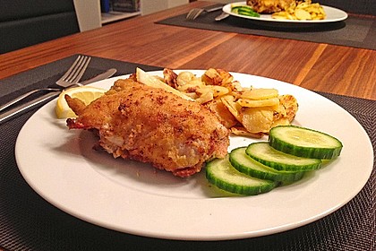 Panierte Schnitzel aus dem Backofen 19