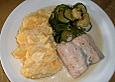 Lachsfilet in Wei&szlig;weinsauce