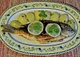 Dorade (Goldbrasse) in der Pfanne gebraten mit Wein - Sahne Sauce