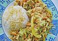 Tofu-Gem&uuml;se Pfanne mit Kokosmilch