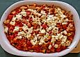 &Uuml;berbackener Couscousauflauf mit Schafsk&auml;se
